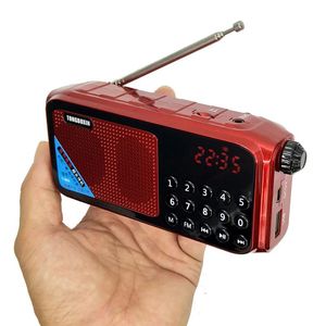 Radio Digitale Fm-radio Breed frequentiebereik Ontvanger Klok Tf USB Muziekspeler Luidspreker Ondersteuning 2 18650 Batterij