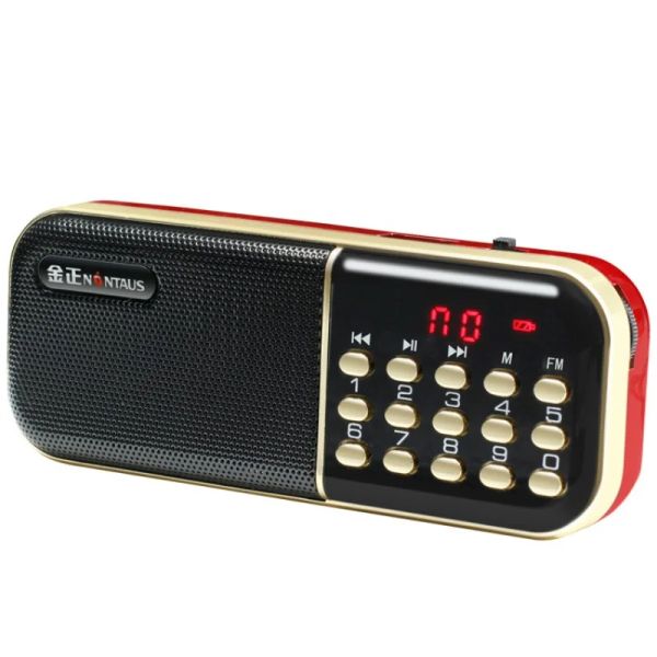 Clé numérique radio / lecture de mémoire musicale Récepteur radio FM Haut-parleur Lecteur portable au format MP3 Prend en charge la carte TF / Lecteur de disque flash USB