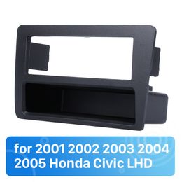 Kit de reacondicionamiento de Radio Fascia Car para 2001 2002 2003 2004 2005 Honda Civic LHD Dash Mount Trim Panel Stereo Frame 182 * 53mm