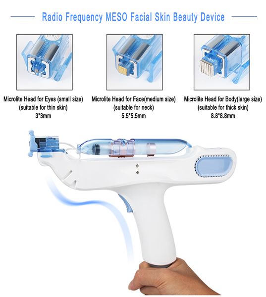 Cartucho de aguja facial de pistola meso de radiofrecuencia para inyección de mesoterapia cuidado de la piel pistola meso Envío gratuito de DHL