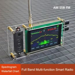 Radio Full Full Mode SDR Radio AM / FM / SSB All Band Radio avec Spectrum Affichage Portable SDR Récepteur 50KHZ2GHZ