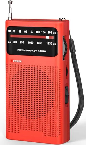 Radio Fullband AA Batterie Small Portable Radio Mini AM FM POPER POCKET Radio pour la course à compaig de voyage analogique