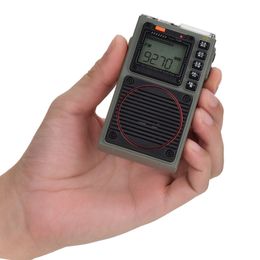 Radio Hanrongda HRD787 AMFMSWWB Volledige bandondersteuning Mobiele telefoon App Remote Control Mini Bluetooth TF Card Player 230331