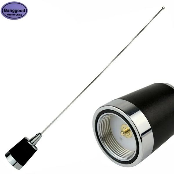 Radio High Gane NMO Antenna Daul Band VHF/UHF 134MHz/430MHz 100W 2.15dB para móvil Ham Vehicle Radio Radio UV Band NMO Aerial