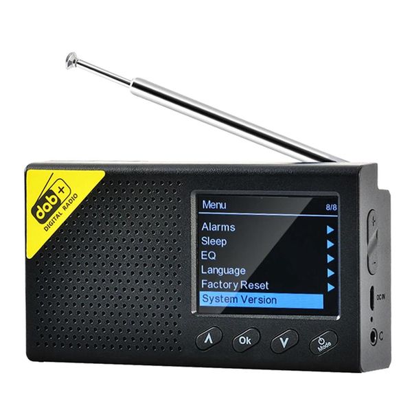 Radio maison Portable Dab Radio numérique batterie rechargeable haut-parleur Bluetooth