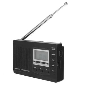 Radio HRD310 Draagbare radio Mini Stereo FM/MW/SW-ontvanger met digitale klok 3,5 mm oortelefoon Zakradio FM-stereoradio-ontvanger