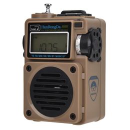 Radio HRD701 Portable FM/SW/MW/WB Radio numérique pleine bande caisson de basses qualité sonore Bluetooth TF carte lecture Radio
