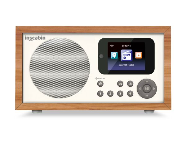 Radio Inscabin D2/D4 Radio digital de Internet, radio por Internet con Spotify Connect y Bluetooth/Control remoto/pantalla de color