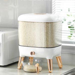 Radio Kitchen Storage Conteneur ROTATABLE ALIMENTATION DES ALIMENTATIONS BEAU RICE 6GRID CLASSIFIÉ PRÉPENCE D'INSCTION ET BOX DE RAPPORT DE GRAINS DE MUMIDAGE