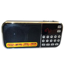 Radio L088AM double bande Rechargeable Portable Mini poche numérique Auto Scan AM FM récepteur de Radio avec MP3 musique o lecteur haut-parleur