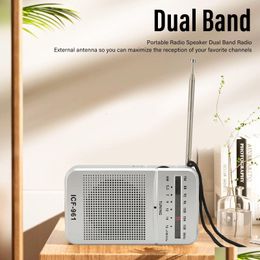 Radio Mini Dual Band Am FM Professional High Sensitivité MP3 WMA WAV Formats Pocket for Outdoor Travel Drop Livrot DHPL5