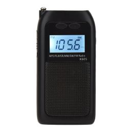 Radio Mini Pocket Radio Stéréo FM AM SW MW Digital Tuning Radio Receiver mp3 Music Player Battery Radio Portable Radio