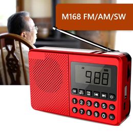Mini Radio Portable FM/AM/SW, haut-parleur MP3 à bande complète, 2.1 canaux, affichage numérique LED, Support clé USB/carte TF