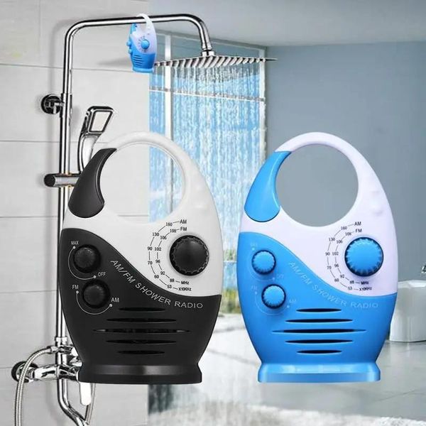 Radio Mini altavoz para baño de ducha Radio de ducha portátil impermeable Radio AM FM para ducha al aire libre colgante baño Audio Gadget