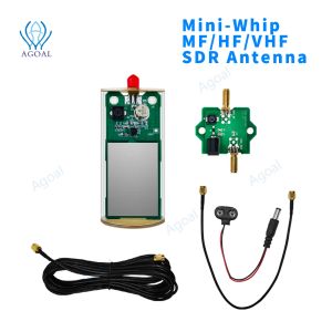 Radio miniwhip mf/hf/vhf sdr antenne miniwhip kortegolf actieve antenne voor erts radiobuis (transistor) radio rtlsdr ontvangen hackrf