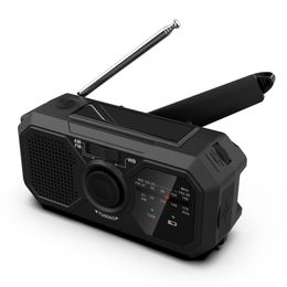 Radio Nieuwste Handslinger Noodzonne-energie Am/fm Outdoor Survival Generator Dynamo 1200mAh Telefoonoplader Handmatige zaklamp Radio