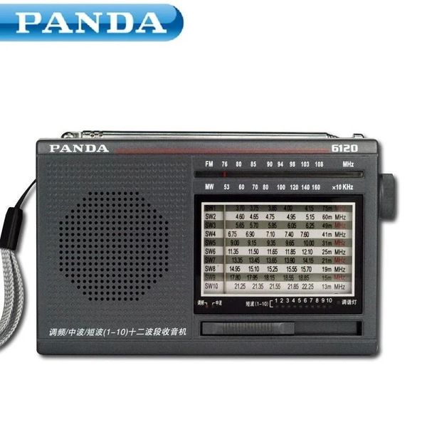 Radio Panda 6120 Twee Band Radio Fm Mw Sw Interruptor De Temporizador De Búsqueda Automática Hine Pocket Nueva Apariencia Transporte Súper Compacto