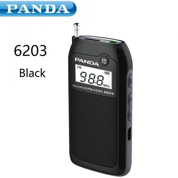 Radio Panda 6203 Radio De Carga Pequeña Portátil Tamaño De Bolsillo Mini Tarjeta Tf Mp3