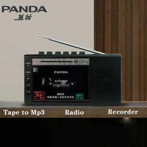 Radio Panda 6503 Portable FM / Am Radio Recaileur Cassette Player avec USB / TF Transcription Builtin Microphone Udisk TF Card Play