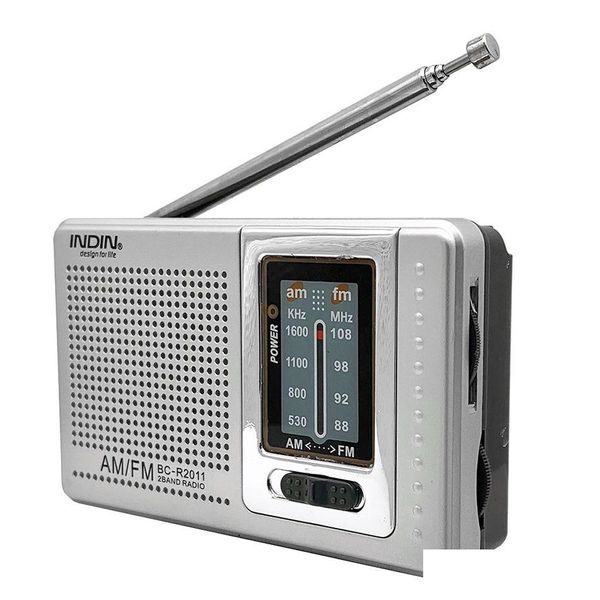Radio Pocket Mini Am 6 Wide Reception Télescopic Antenne World FM Receiver facile à transporter Portable pour le divertissement BC-R2011 Drop de Dhgrt