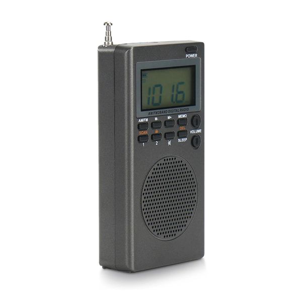 Radio portátil AM FM Radio 2 bandas estéreo de bolsillo Mini Radio Antena incorporada Radio Selección manual de canales para personas mayores Reproductor de audio