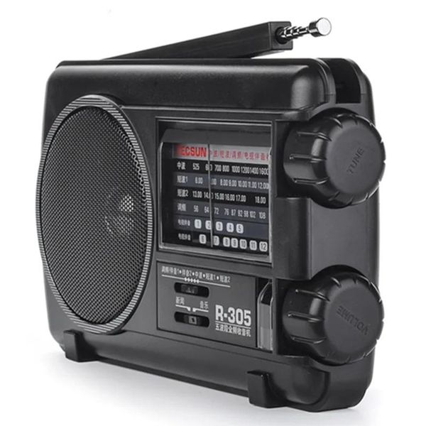 Radio Portátil Fm Radio Multibanda Altavoz Reproductor Portátil Multibanda Onda Corta Puntero Completo Transmisión Retro Semiconductor Cuerno Mw Ac Dc