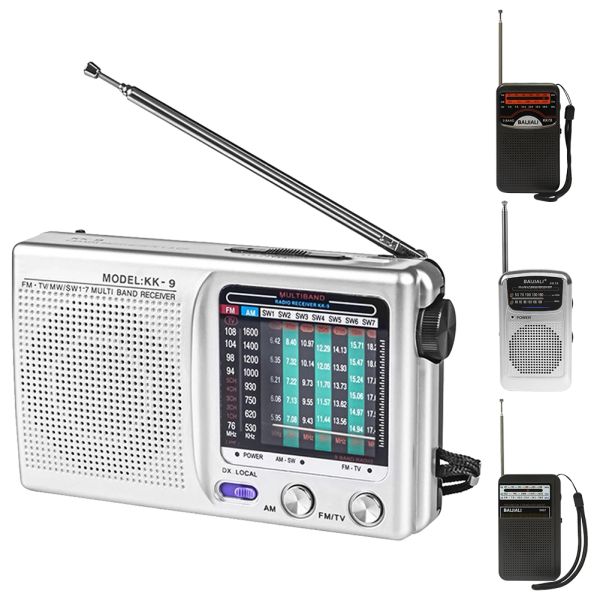 Radio Portable Mini Radio LCD Display Pocket Pocket Radio Radio Digital Radio Dual Band Antenne Telescopic pour Utilisation d'urgence en plein air intérieure