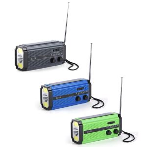 Radio Portable Radio Multifunction Hand Crank AM FM noodleislamp zaklamp Zonne -oplaad 5000 mAh Power Bank