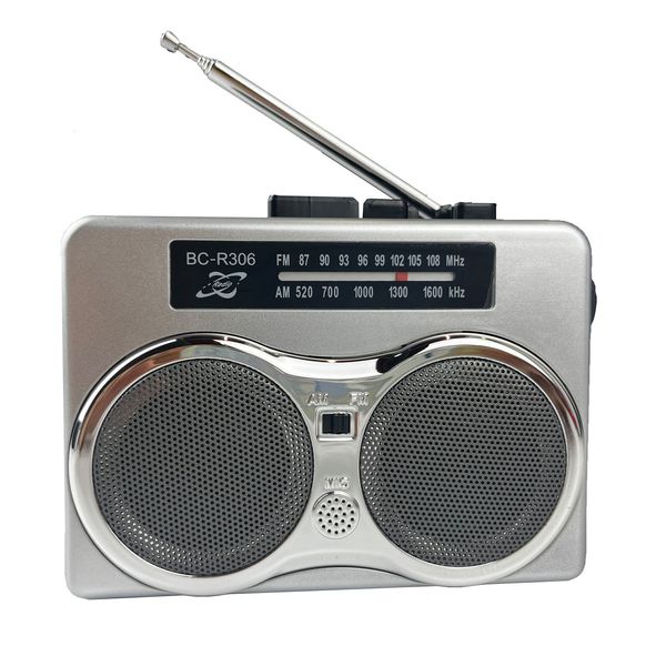 Radio Portable bande rétro FM AM Ser baladeur enregistreur avec Support de casque intégré Microphone externe enregistrement 230331