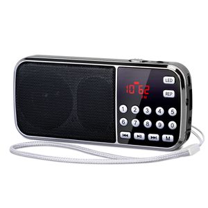 Radio PRUNUS J189 Portable AM FM poche de poche HIFI haut-parleur stéréo météo Bluetooth radios numériques rechargeable USB 230830