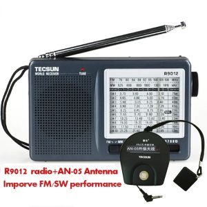 Radio R9012 AM / FM / SW 12 BANDES SENSITION HAUTE SENSITION Radio-ondes Récepteur portable avec une antenne externe AN05 Radio Multiband Antenne externe