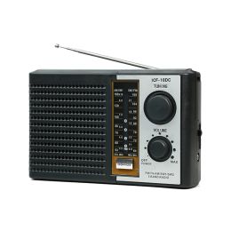 Radio Lecteur Radio AM FM Radio AC Alimenté Radio 5 Bandes complète Carte TF/Disque U avec la Meilleure Réception Grand Haut-Parleur AM/FM/TV/SW1/SW2 pour Senior