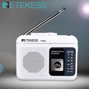 Radio Retekess TR606 Cassette Playback FMAM Portable Voice Recorder Support BuiltinExternal Microphone Recording 230830