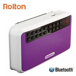 Radio Rolton E500 Altavoces Bluetooth estéreo portátiles Radio Fm Bajo claro Altavoz de doble pista Tarjeta Tf Reproductor de música USB Linterna LED