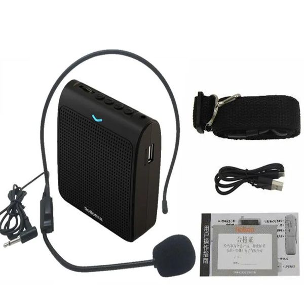 Radio Rolton K100 Haut-parleur portable Mini amplificateur vocal Microphone avec carte USB Tf Radio Fm pour la promotion du guide touristique de l'enseignant