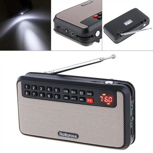 Radio Rolton T60 Tarjeta Tf Portátil Usb Mini Altavoz De Radio Fm Con Pantalla Led Subwoofer Reproductor De Música Mp3 / Lámpara De Antorcha / Verificación De Dinero