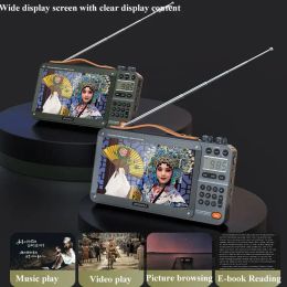 Radio Sansui F51 Retro Video Radio Radio Wireless Bluetooth haut-parleur portable Portable Plug In Walkm All Band Mp3 Music Player Stéréo Subwoofer