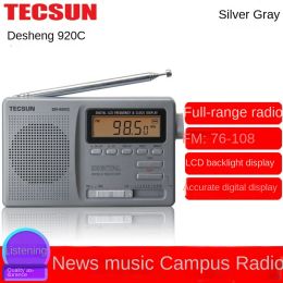 Radio TECSUN DR920C Radio Fm numérique affichage FM/MW/SW Radio Portable multibande Radio-réveil pleine bande