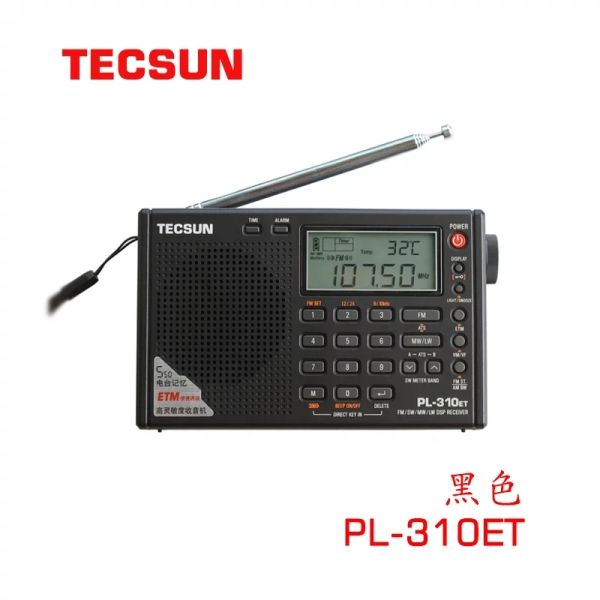 Radio Tecsun PL310et Radio Full Demodulateur numérique FM / AM / SW / LW Radio Stéréo Radio Portable pour utilisateur russe anglais