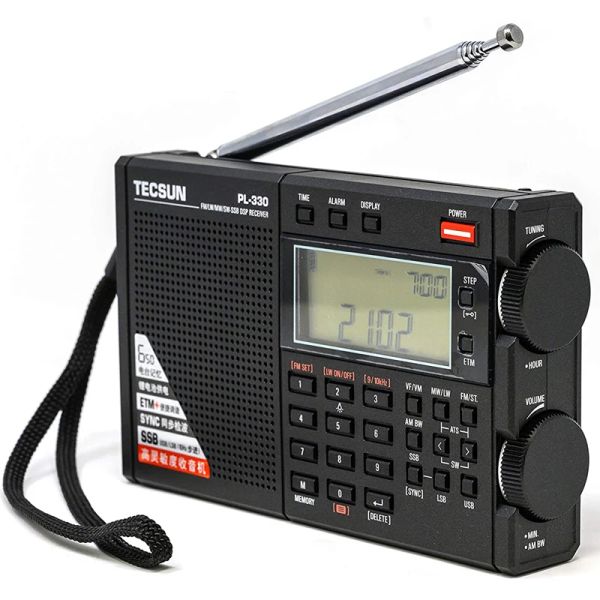 Radio Tecsun PL330 Radio de banda completa portátil FM estéreo LW/MW/SW SSB DSP receptor Radio de onda corta el firmware más nuevo 3306 Radio allband