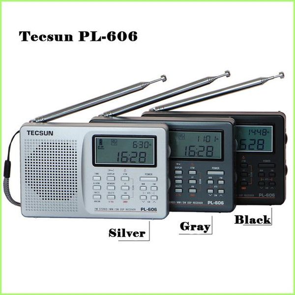 Radio Tecsun Pl606 numérique Pll Radio Portable Fm stéréo/lw/sw/mw récepteur Dsp Radio Internet Fm:64108 Mhz/lw: 153513 Khz Radio