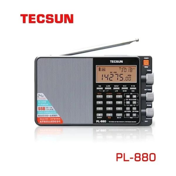 Radio Tecsun PL880 Radio Portable, alta sensibilidad, banda completa, sintonizador digital, entusiasta Radio, Tecsun PL880