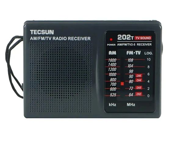 Radio Tecsun R202T AM/FM/TV Pocket Radio RECEPTOR ALTAJE PORTADOR INTERNET Radio Portable FM/FM/TV Pocket Retro Radio
