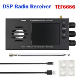 Radio TEF6686 DSP Radio Receiver FM (65108MHz) SW / MW / LW (14427000KHz) Récepteur radio à bande complète de 3,2 pouces LCD Radio à ondes courtes portables