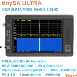 Radio Tinysa Tra 100K53Ghz Analizador de espectro pequeño de mano con batería 4 Pantalla Tft Caja de regalo 230830 Electrónica de entrega directa Tel Dhz19