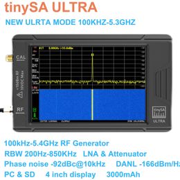 Radio tinySA ULTRA 100k53GHz Draagbare kleine spectrumanalysator met batterij 4" TFT-scherm Geschenkdoos 230830
