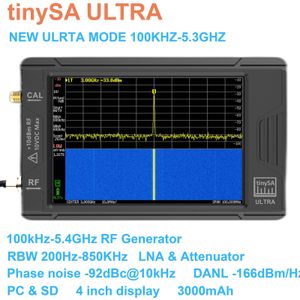 Radio tinySA ULTRA 100k53GHz, petit analyseur de spectre portatif avec batterie, écran TFT 4 pouces, boîte-cadeau 230830