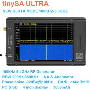 Radio tinySA ULTRA 100k53GHz Kleine draagbare spectrumanalysator met batterij 4