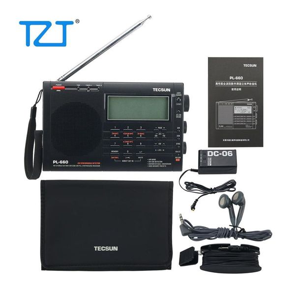 Radio Tzt Tecsun Pl660 Radio numérique Pll Am Fm Sw Lw Ssb récepteur Radio bande aérienne Tecsun Radio