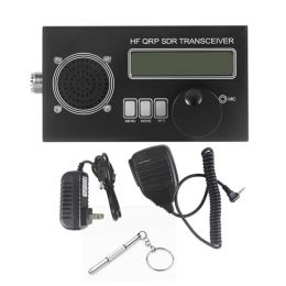 Radio USDR/USDX HF QRP SDR Transceptor 8band SSB CW QRP Transceptor HF SSB QRP Radio Transceptor 10W con micrófono portátil para Radio Ham